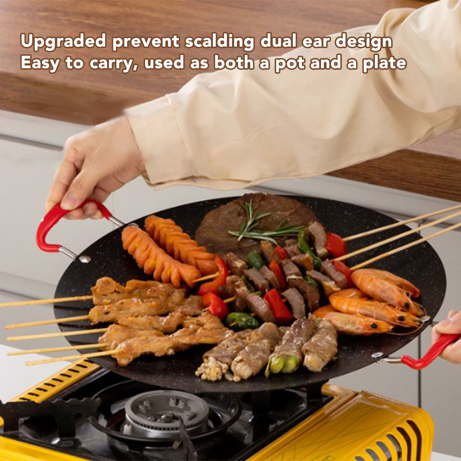 Camping Cooking Range - BBQ Griddle Pan Korean Grill Pan
