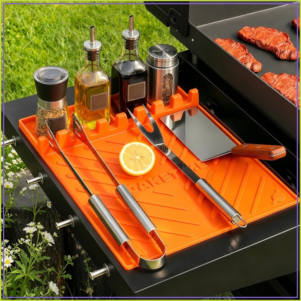 Camping Cooking Area - Silicone Grill Mats for Blackstone Griddle,