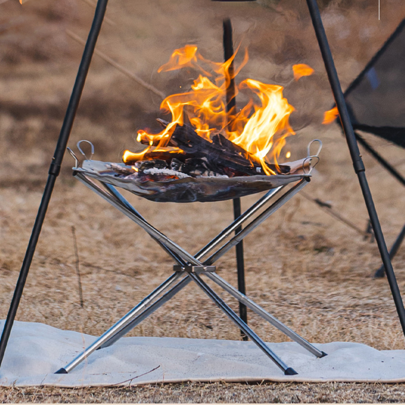 Camping Cooking Fire Stove - Camping Grills Firewood Stove Support Wooden