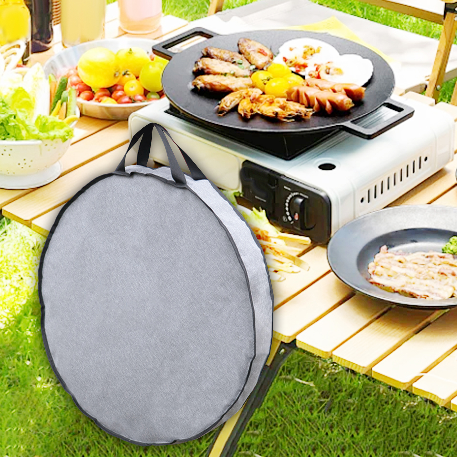Camping Cooking Backpack - Camping Skillet Bag Portable Cookware Organizer