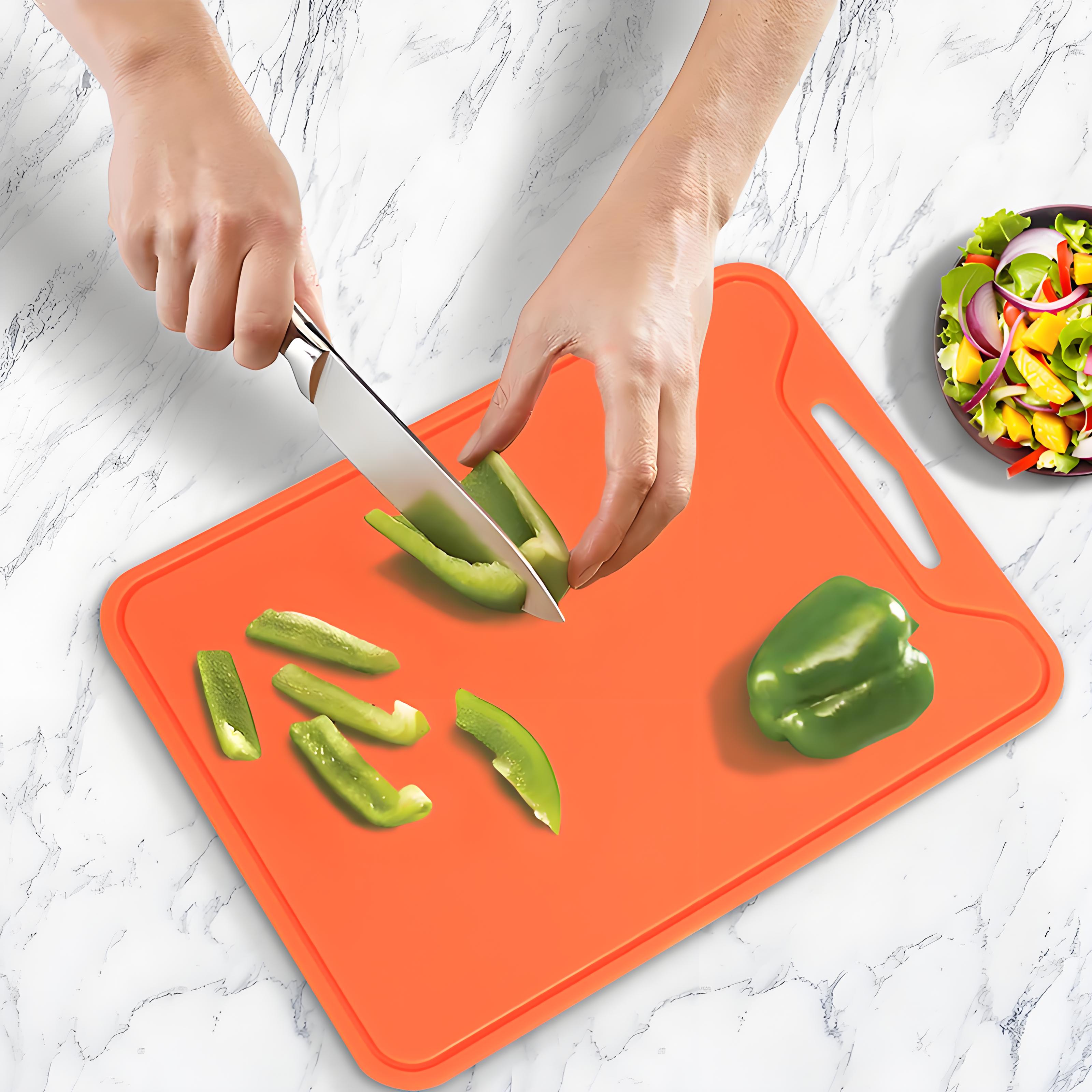 Camp Cutting Board - Reversible Silicone Cutting Board Non-slip Kitchen