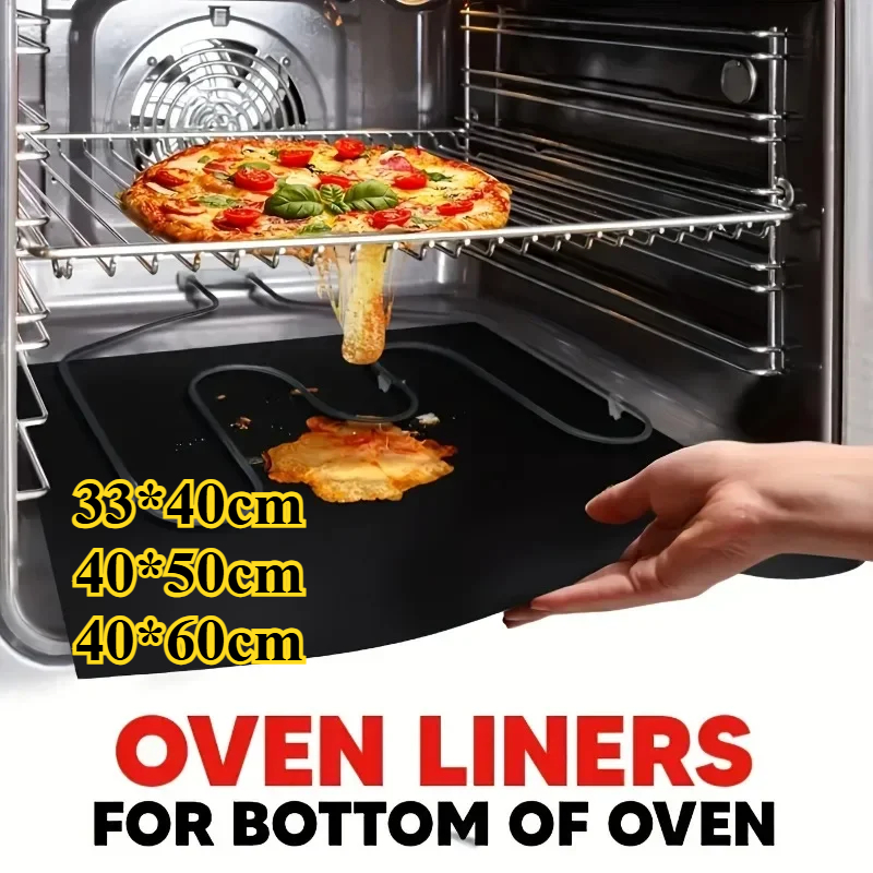 Camping Cooking Grill - 33×40/40×50/40×60cm Non-Stick Oven Liners Reusable BBQ