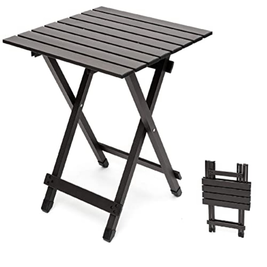 Camping Cooking Table With Windshield - Folding Camping Table - Lightweight Aluminum