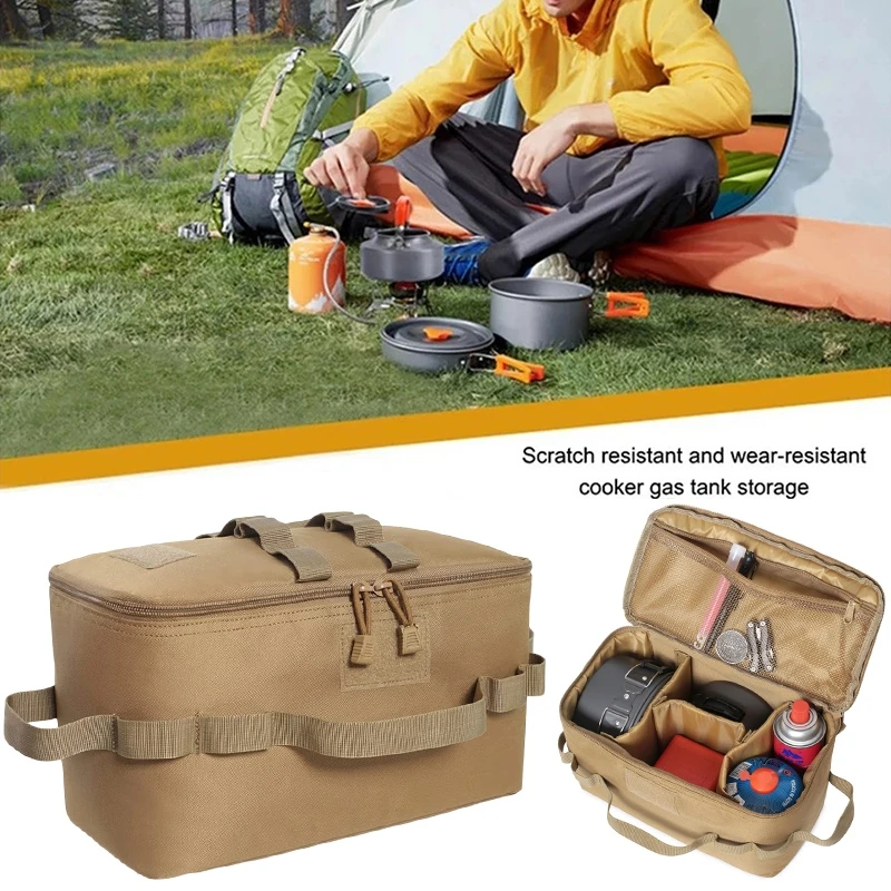 Camping Gas Tank Storage Bag O - مراجعة Camping Cooking Backpack وسعره