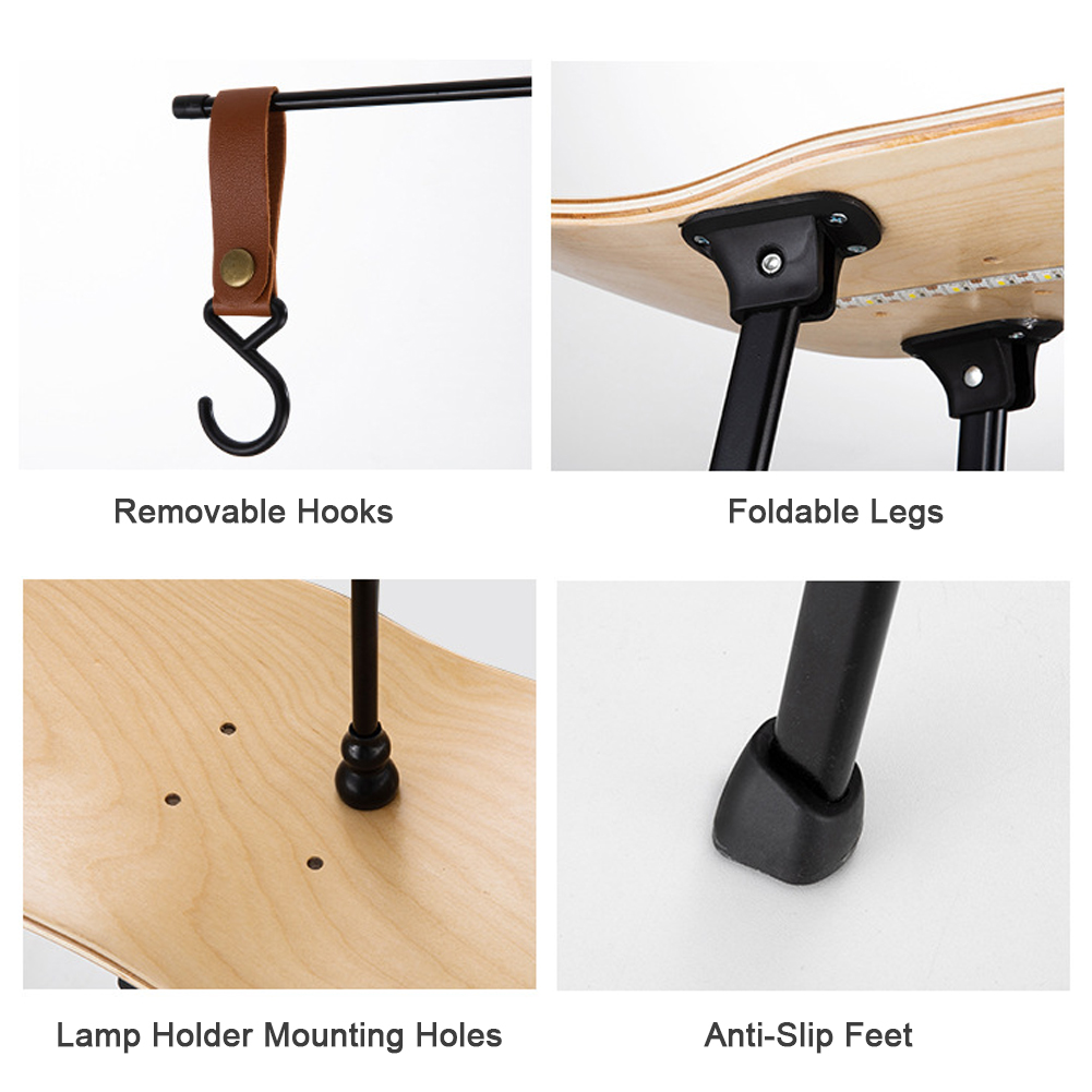 Foldable Camping Skateboard Co - مراجعة Camping Cooking Table With Windshield وسعره