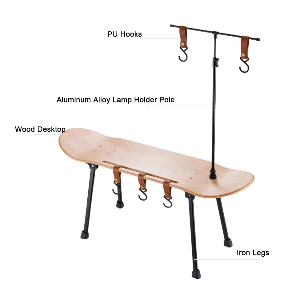 Foldable Camping Skateboard Co - مراجعة Camping Cooking Table With Windshield وسعره