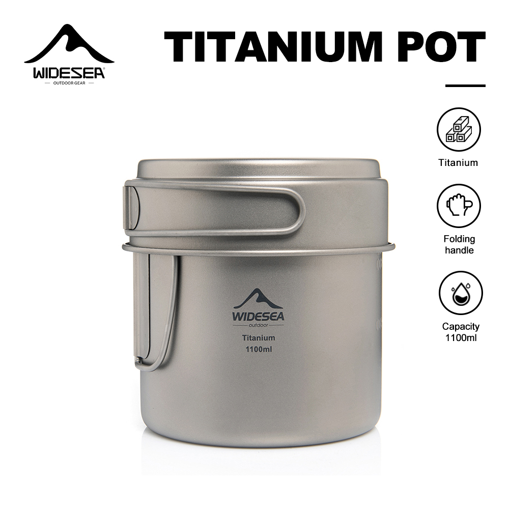 Widesea Ultralight Titanium Ca - مراجعة Camping Cooking Mug وسعره