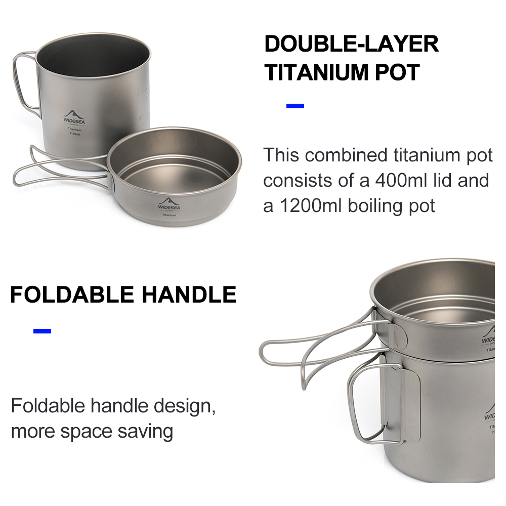 Widesea Ultralight Titanium Ca - مراجعة Camping Cooking Mug وسعره