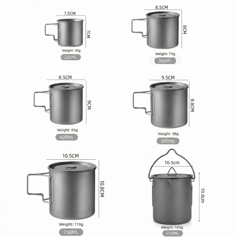 Titanium Camping Mug with Fold - مراجعة Camping Cooking Backpack وسعره