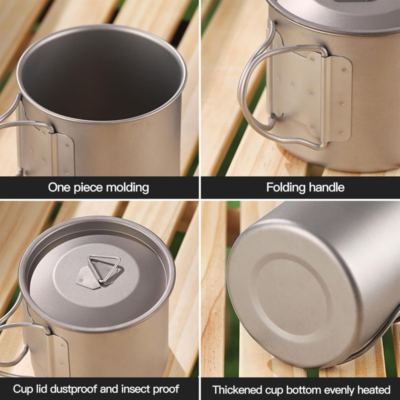 Titanium Camping Mug with Fold - مراجعة Camping Cooking Backpack وسعره