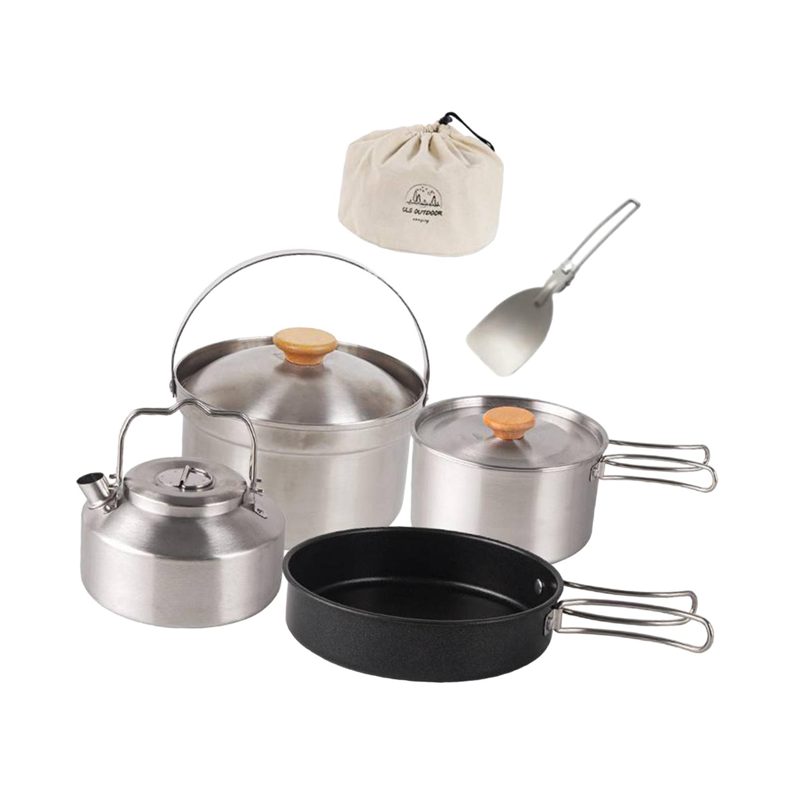 Camping Cookware Cook Gear Por - مراجعة Camping Cooking Set With Kettle وسعره