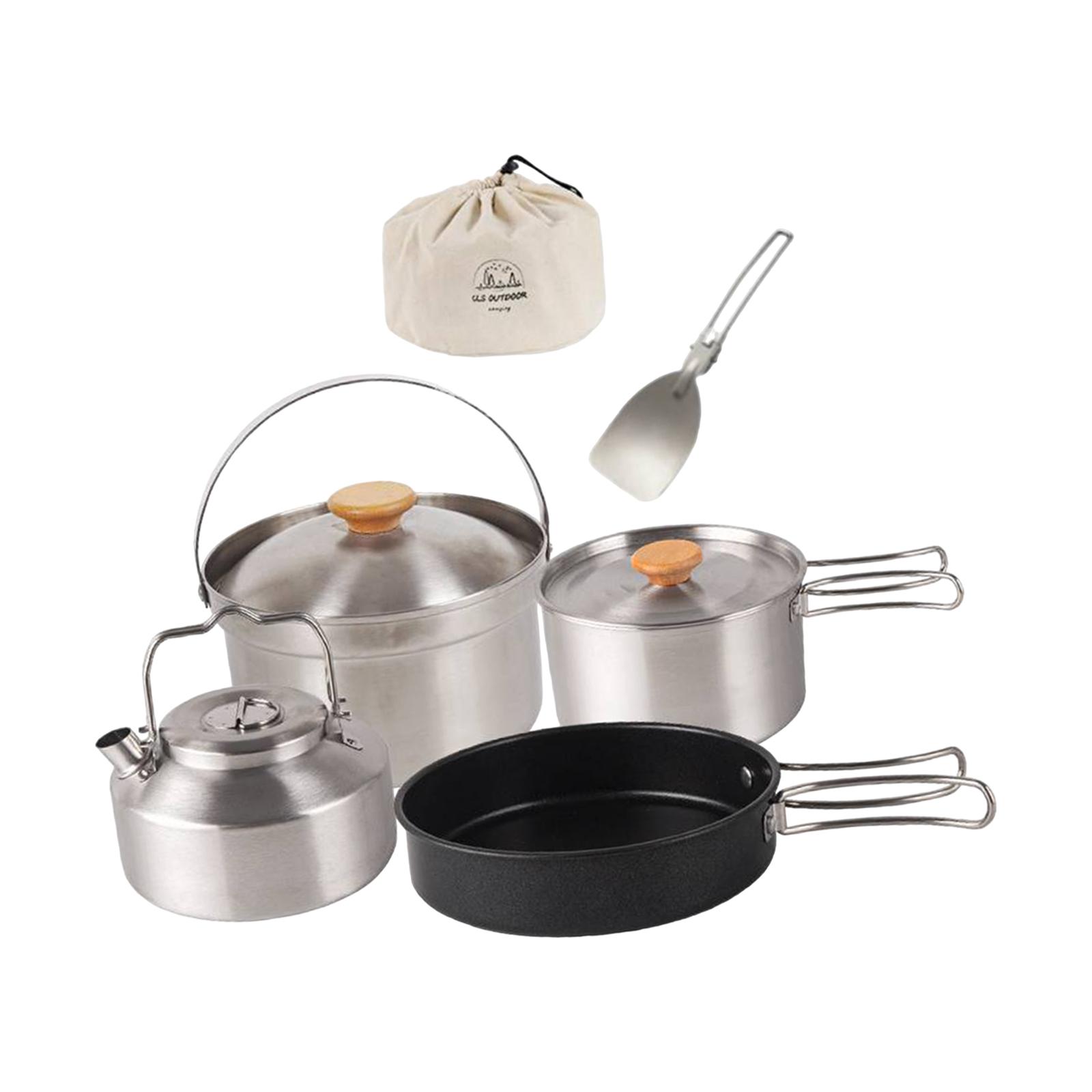 Camping Cookware Cook Gear Por - مراجعة Camping Cooking Set With Kettle وسعره