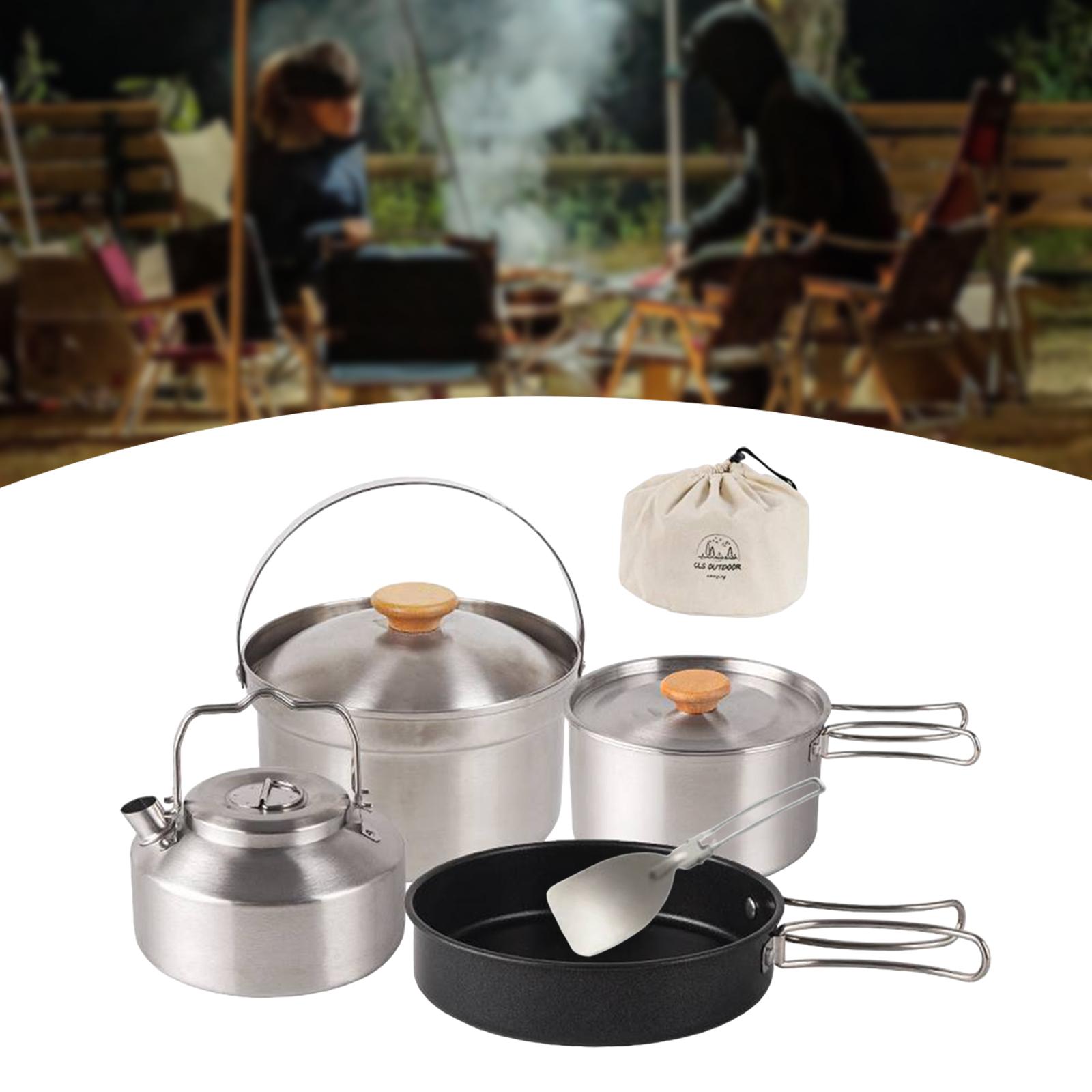 Camping Cookware Cook Gear Por - مراجعة Camping Cooking Set With Kettle وسعره