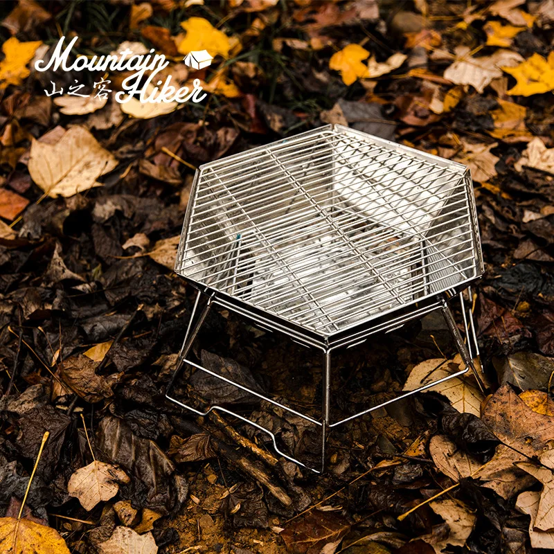 MOUNDAINHIKER Camping BBQ Port - مراجعة Camping Cooking Fire Stove وسعره