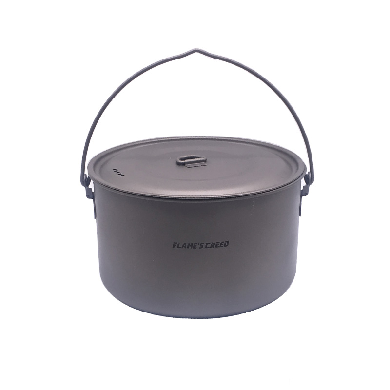 FLAME'S CREED 1100ml 1950ml Ul - مراجعة Camping Cooking Pots And Pans وسعره