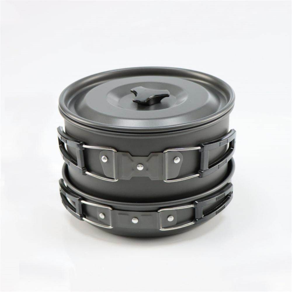 Lightweight Aluminum Alloy Out - مراجعة Camping Cooking Set Large وسعره