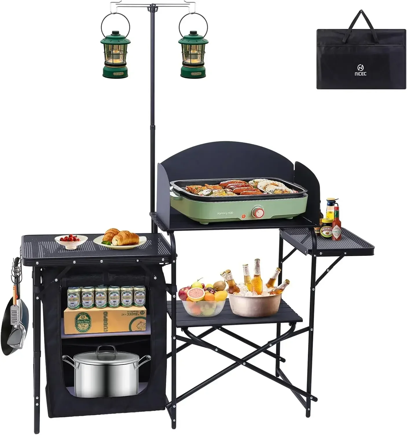 [Hot Sale, Limited Time Offer! - مراجعة Camping Cooking Table With Windshield وسعره