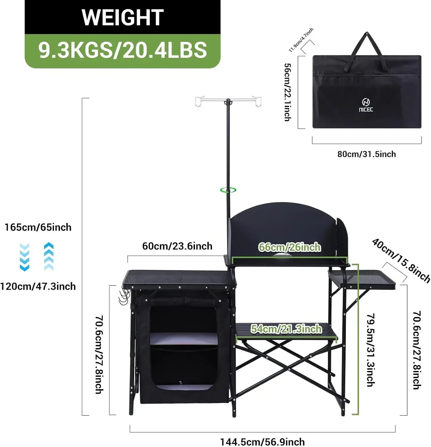 [Hot Sale, Limited Time Offer! - مراجعة Camping Cooking Table With Windshield وسعره