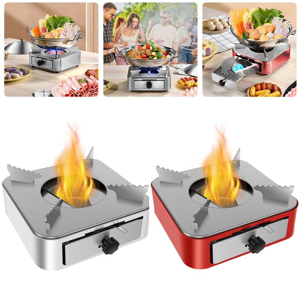 Portable Camping Stove Stainle - مراجعة Camping Cooking Area وسعره