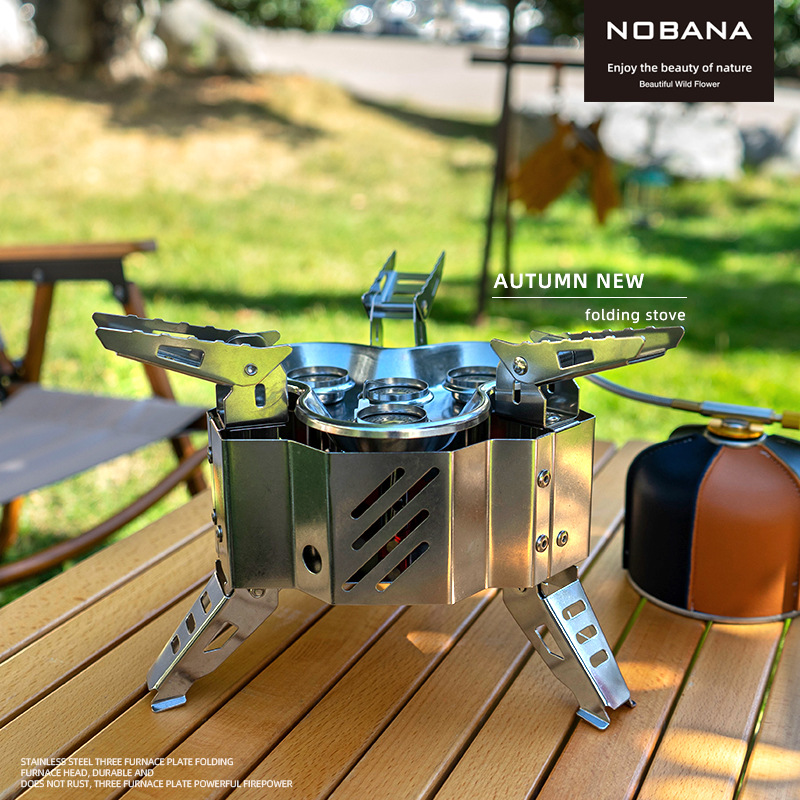 Portable High-power Gas Stove  - مراجعة Camping Cooking Fire Stove وسعره