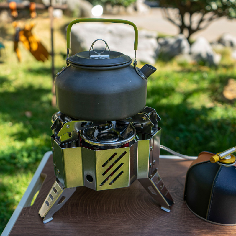 Portable High-power Gas Stove  - مراجعة Camping Cooking Fire Stove وسعره