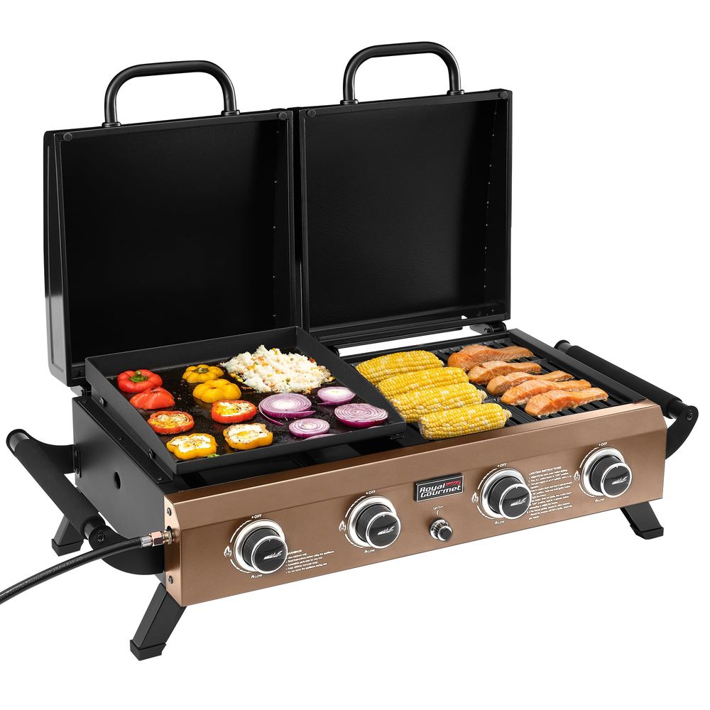 Portable Tabletop Grill amp Gr - مراجعة Camping Cooking Range وسعره