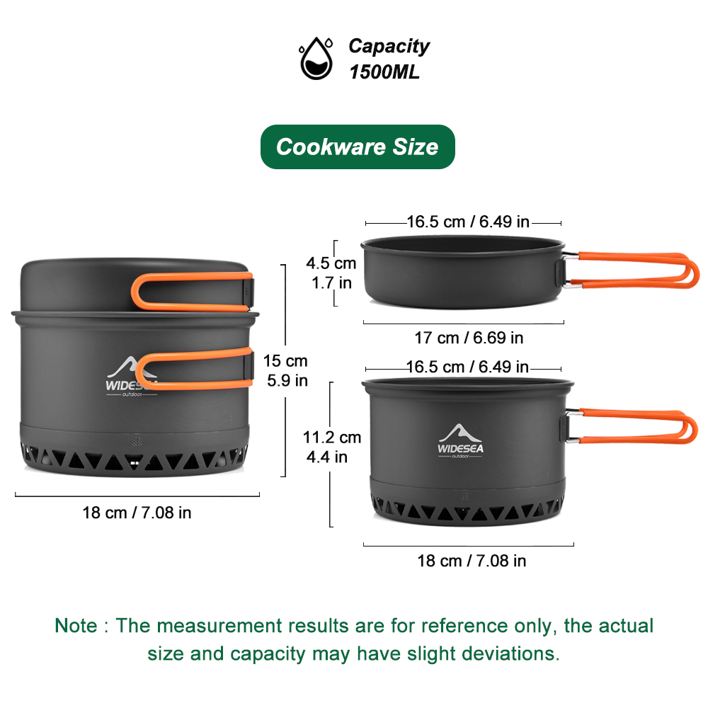 Camping Tableware Outdoor Cook - مراجعة Camping Cooking Set Large وسعره