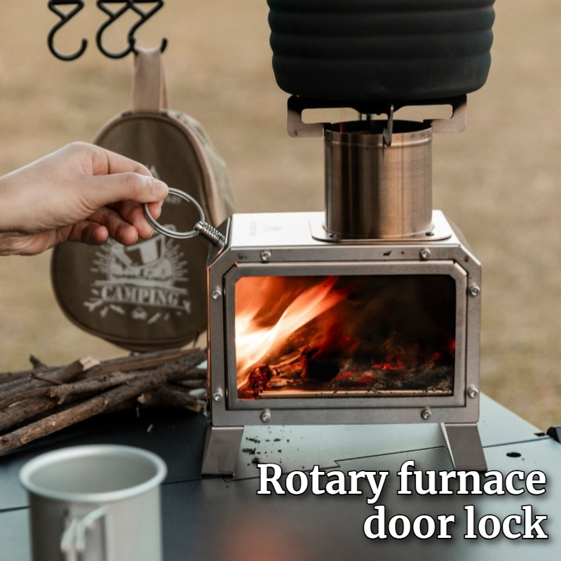 Stainless Steel Square Firewoo - مراجعة Camping Cooking Area وسعره