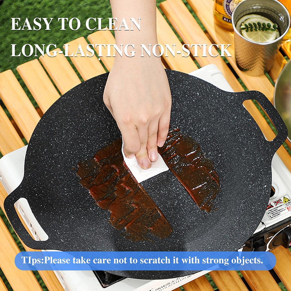 Korean BBQ Grill Pan Non-stick - مراجعة Camping Cooking Range وسعره