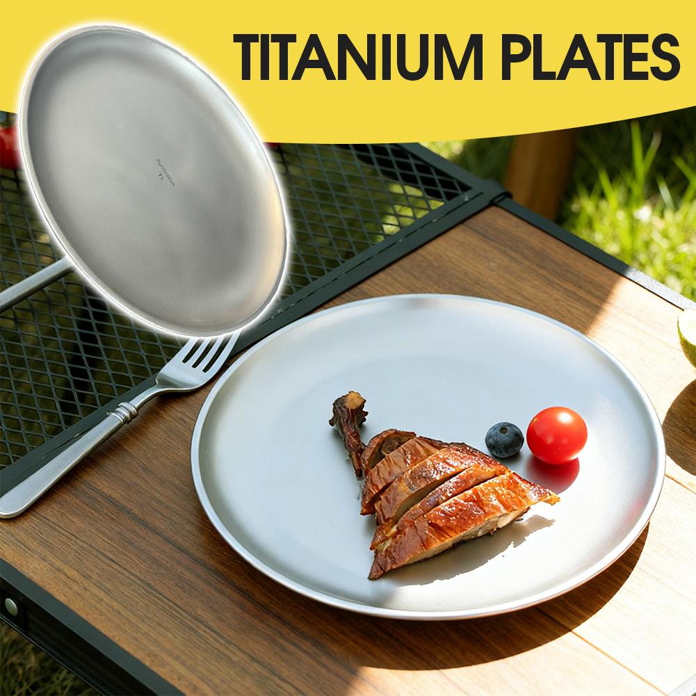 1/2Pcs Titanium Outdoor Campin - مراجعة Camping Cooking Plate وسعره
