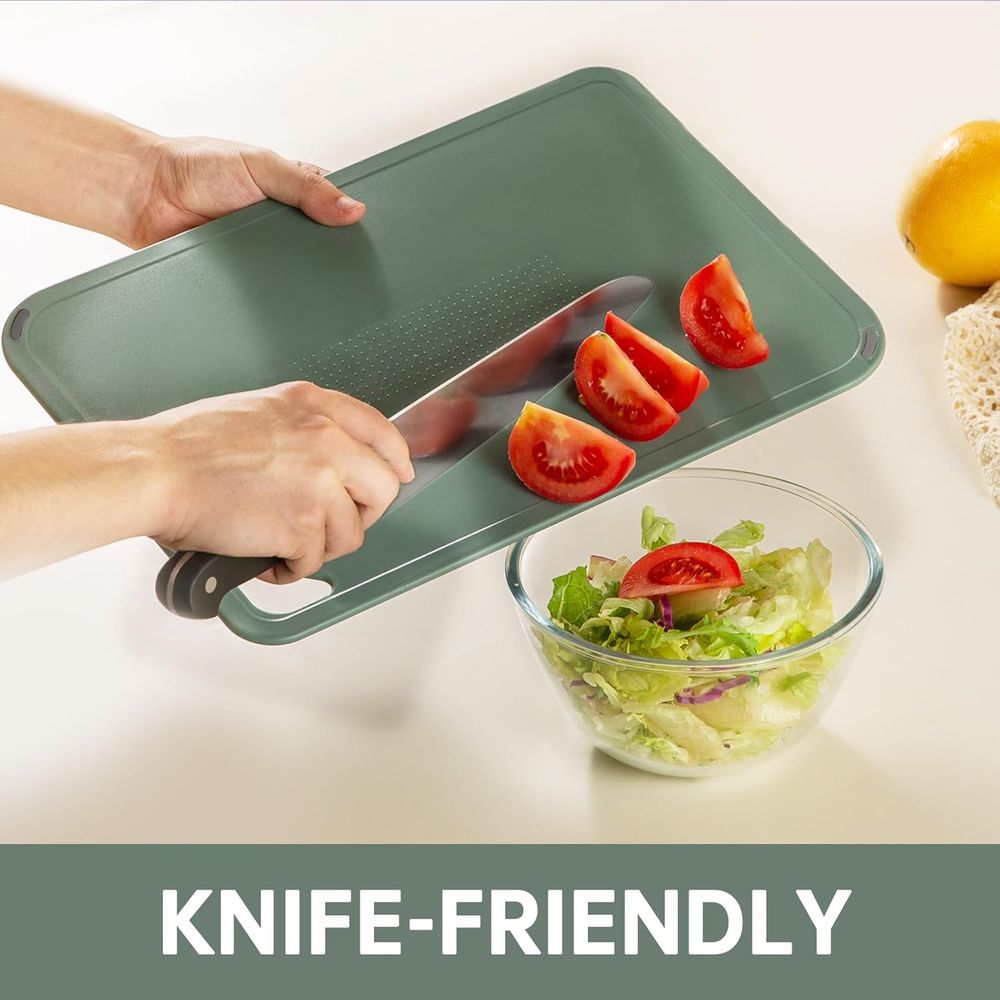Plastic Cutting Board Set of 3 - مراجعة Camping Cooking Set Large وسعره