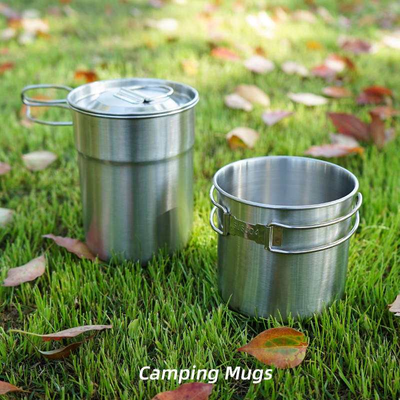 2Pcs/Set Camping Kettle Stainl - مراجعة Camping Cooking Set With Kettle وسعره