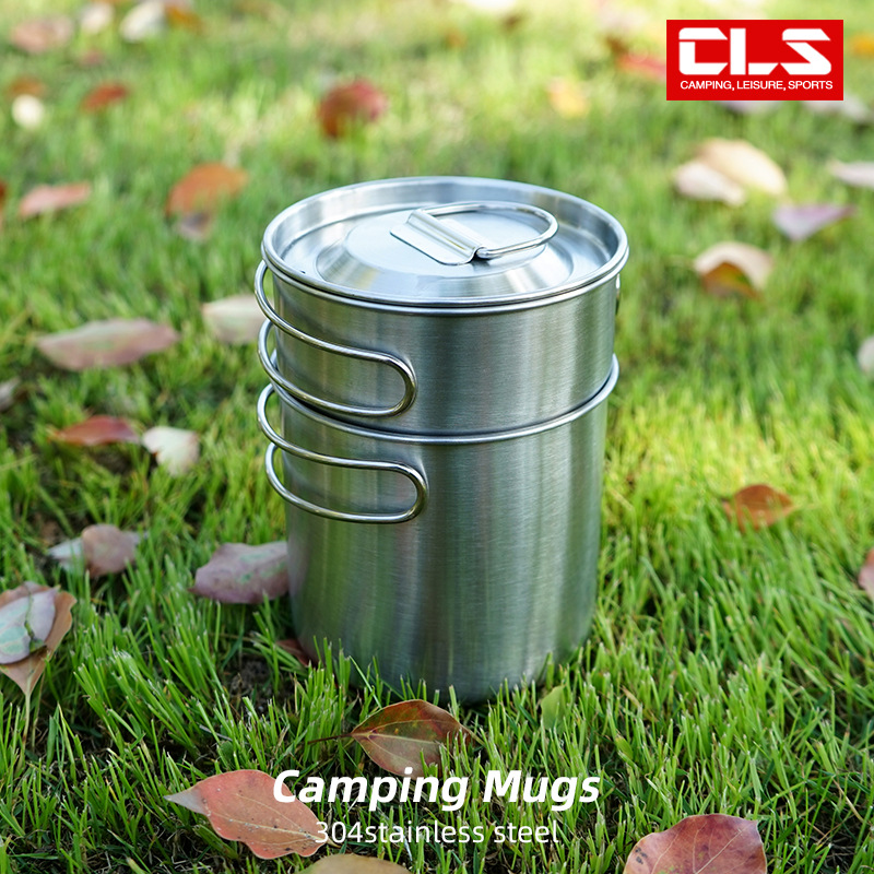2Pcs/Set Camping Kettle Stainl - مراجعة Camping Cooking Set With Kettle وسعره