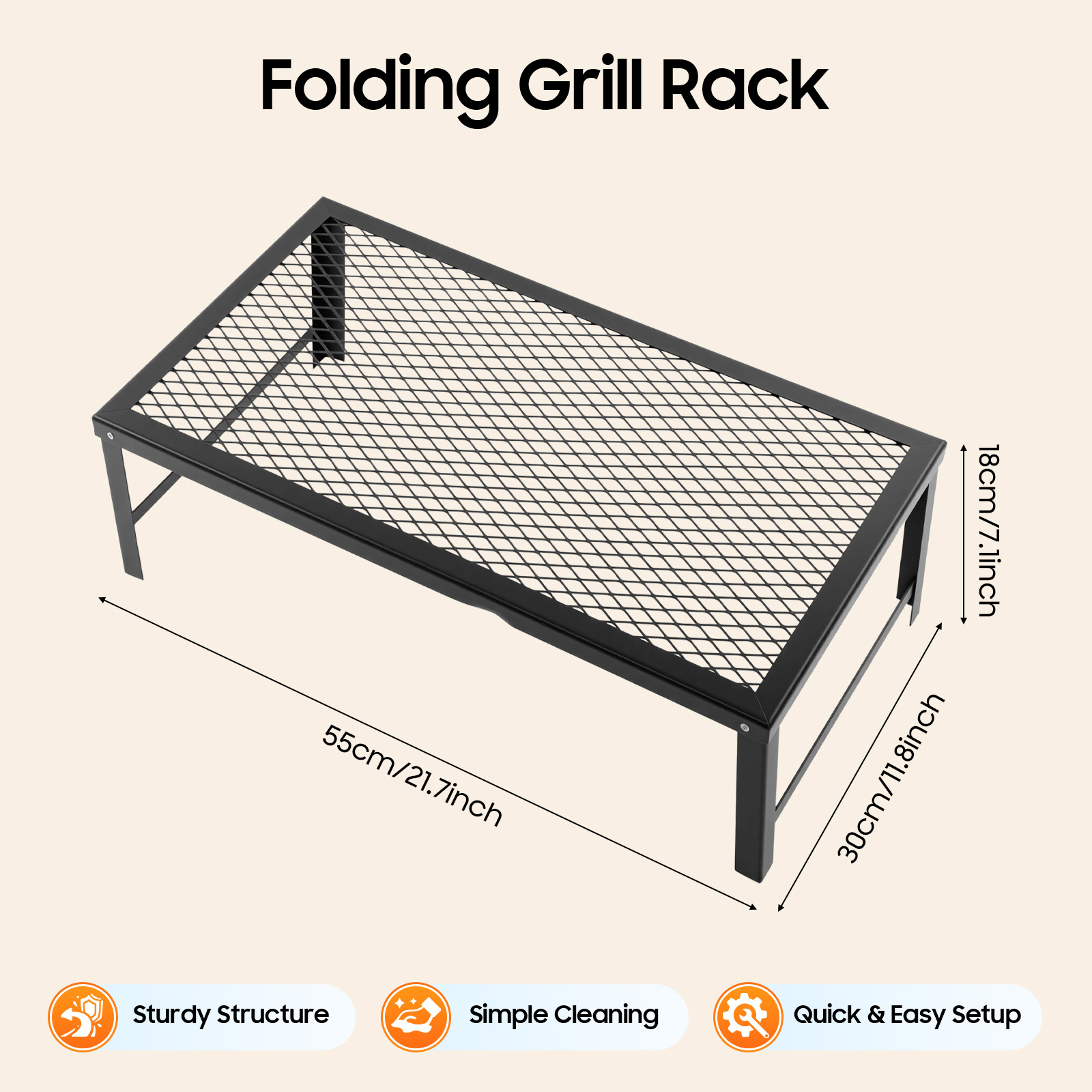 Portable Foldable Camping Gril - مراجعة Camping Cooking Grill وسعره