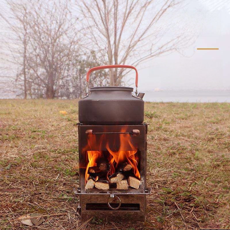 Portable Outdoor Camping BBQ S - مراجعة Camping Cooking Fire Stove وسعره