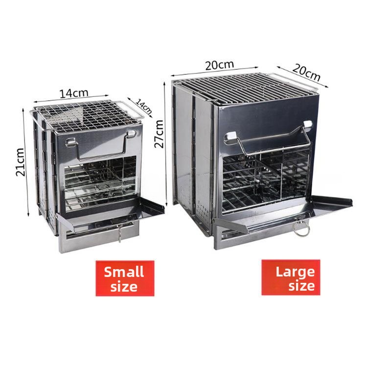 Portable Outdoor Camping BBQ S - مراجعة Camping Cooking Fire Stove وسعره