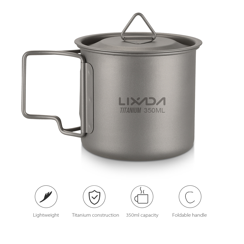 Ultralight Titanium Cup Outdoo - مراجعة Camping Cooking Mug وسعره
