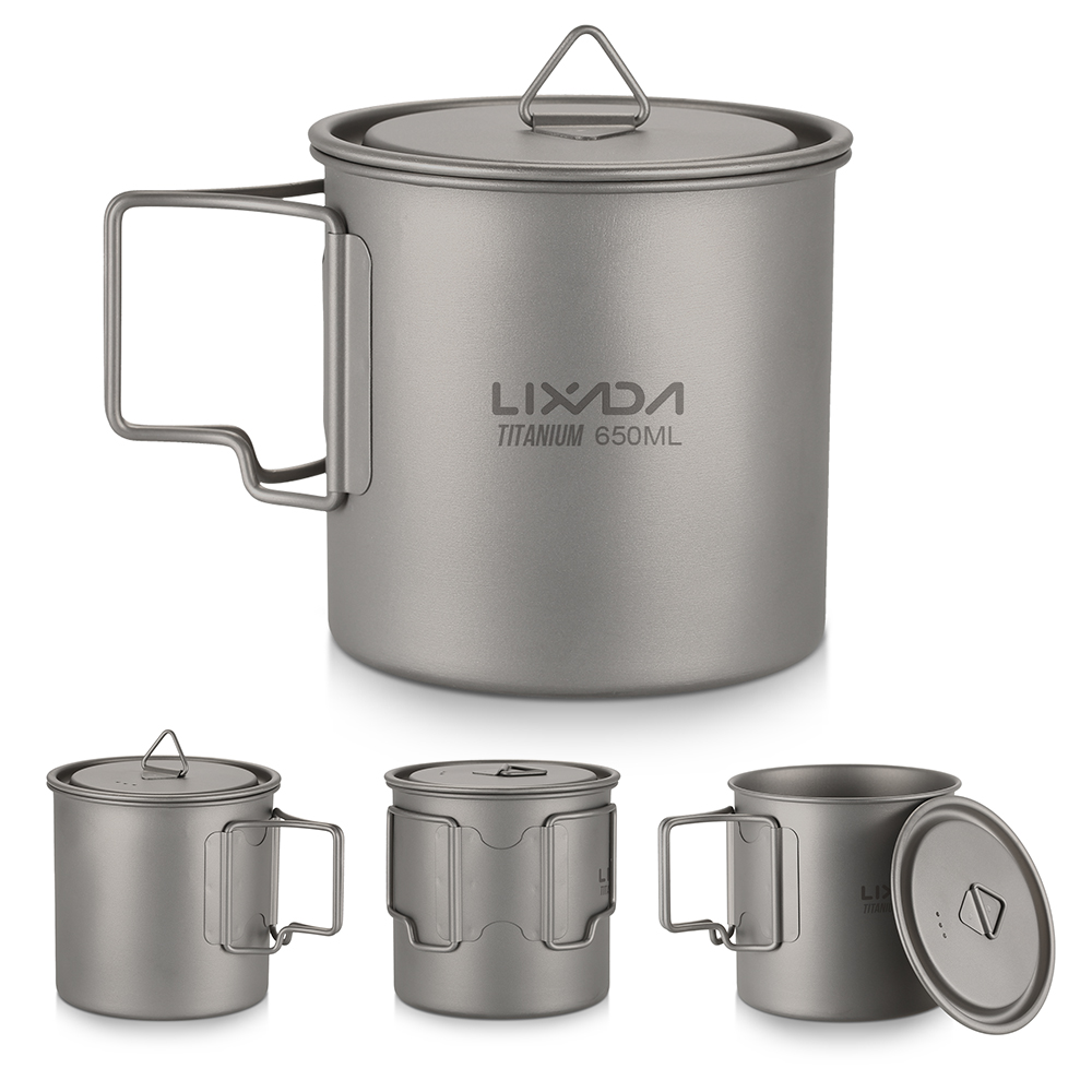 Ultralight Titanium Cup Outdoo - مراجعة Camping Cooking Mug وسعره