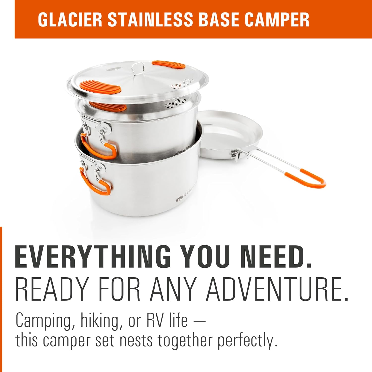 Stainless Steel Camping Cook S - مراجعة Nesting Camping Cooking Set وسعره