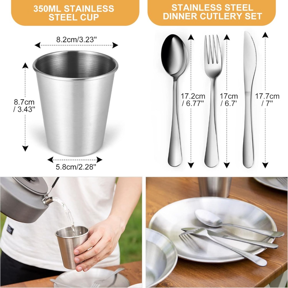 Stainless Steel Camping Mess K - مراجعة Camping Cooking Backpack وسعره