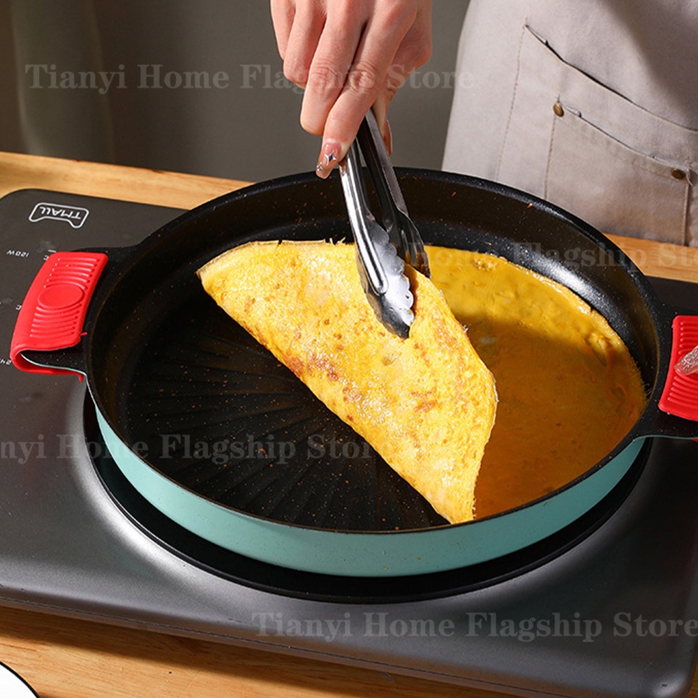 Grill Pan Round Non-Stick Barb - مراجعة Camping Cooking Grill وسعره