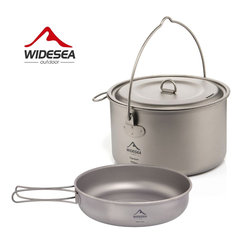 Widesea Camping Tableware Tita - مراجعة Camping Cooking Set Large وسعره