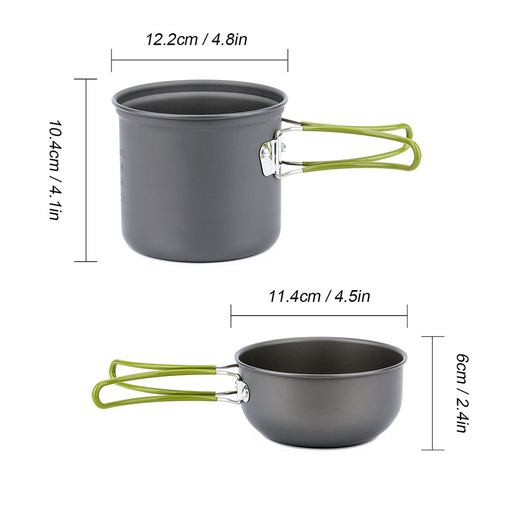 Ultralight Camping Pots Cookwa - مراجعة Camping Cooking Pots And Pans وسعره