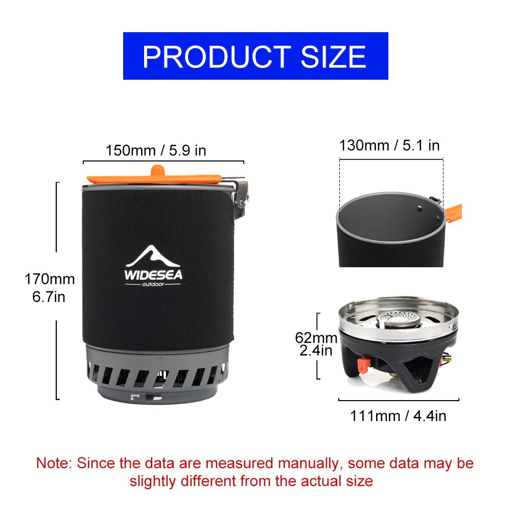 Widesea Camping Cooking System - مراجعة Camping Cooking Pots And Pans وسعره