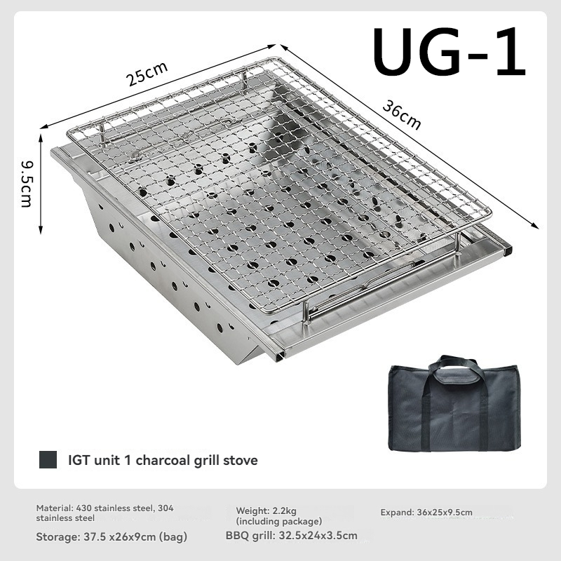 CAMPINGMOON UG-1 IGT Carbon Gr - مراجعة Camping Cooking Table With Windshield وسعره