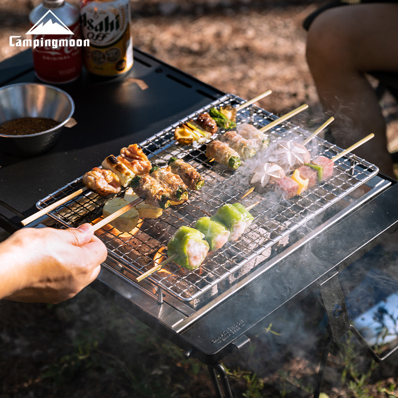 CAMPINGMOON UG-1 IGT Carbon Gr - مراجعة Camping Cooking Table With Windshield وسعره