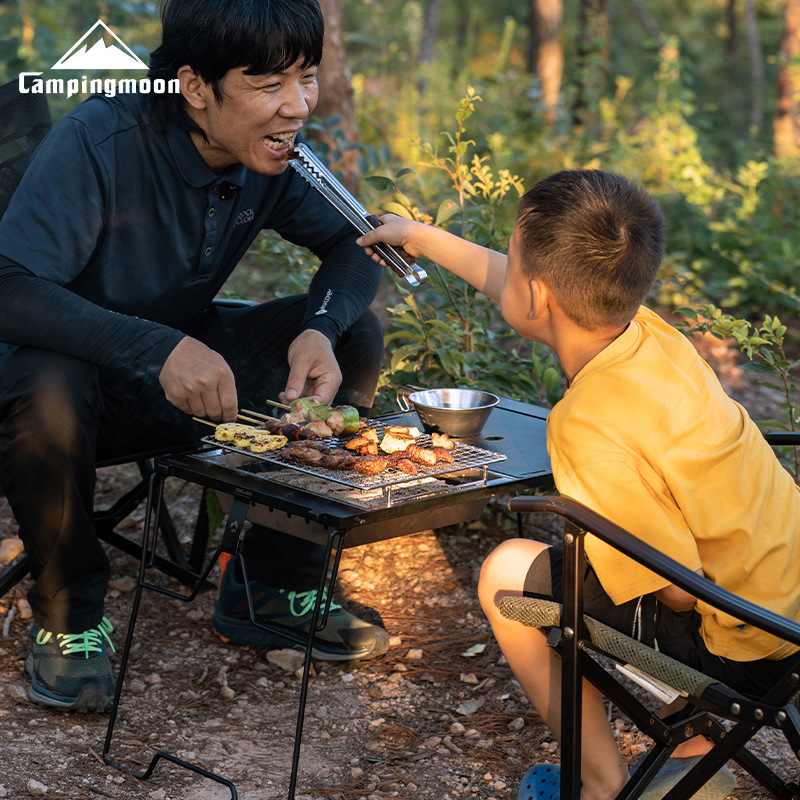 CAMPINGMOON UG-1 IGT Carbon Gr - مراجعة Camping Cooking Table With Windshield وسعره