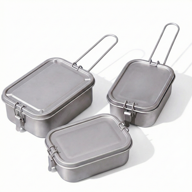 Titanium Lunch Box with Lid an - مراجعة Mess Kit Titanium وسعره