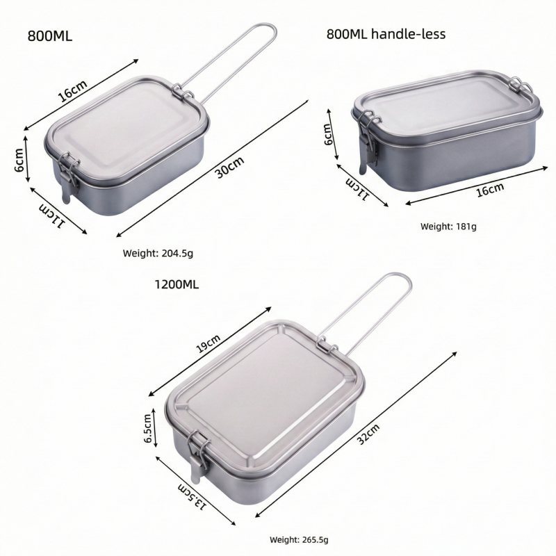 Titanium Lunch Box with Lid an - مراجعة Mess Kit Titanium وسعره