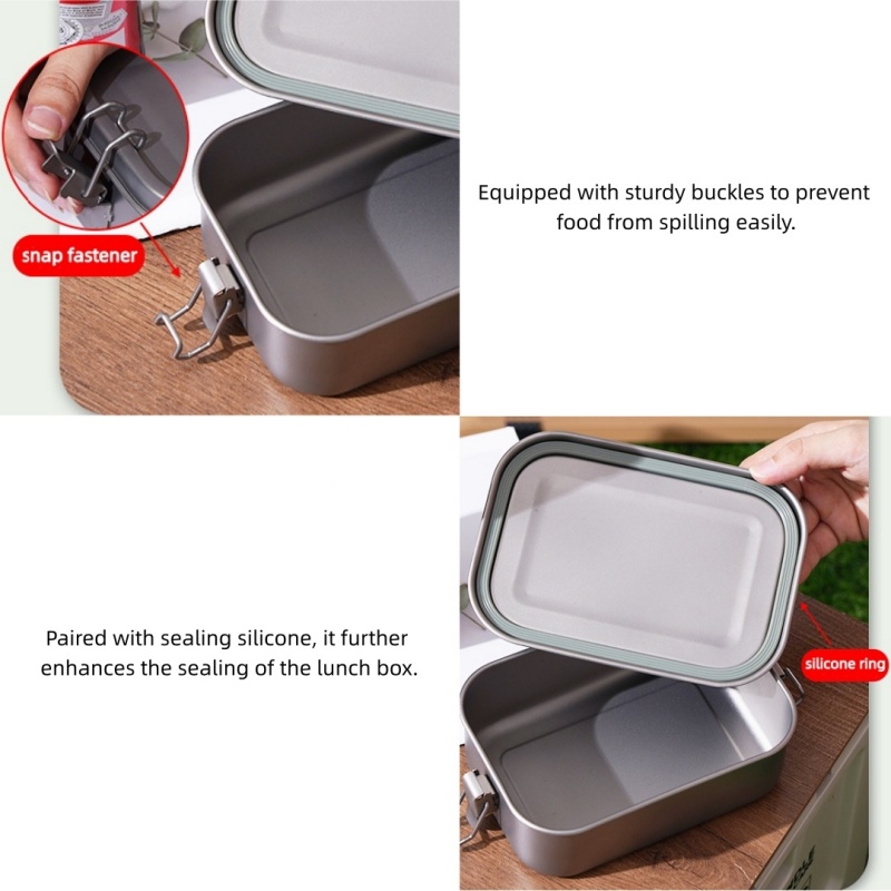 Titanium Lunch Box with Lid an - مراجعة Mess Kit Titanium وسعره